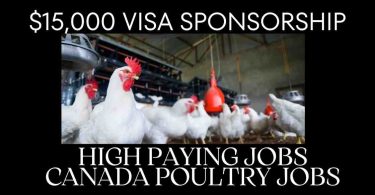 High Paying Canada Poultry Jobs with Visa Sponsorship